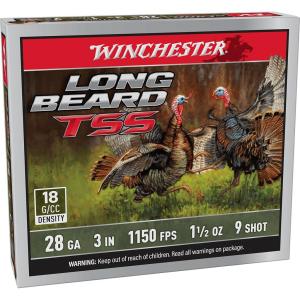 Winchester Long Beard TSS Turkey 28 Gauge Ammo 3" #9 Tungsten Shot 1-1/2 oz Box of 5 