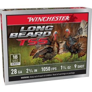 Winchester Long Beard TSS Turkey 28 Gauge Ammo 2-3/4" #9 Tungsten Shot 1-1/4 oz Box of 5 