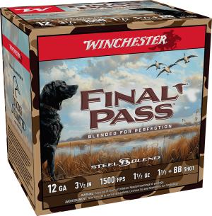 Winchester Repeating Arms WINCHESTER FINAL PASS 12GA 3" 1-1/2OZ #BB & 1.5 25RD 10BX/CS 