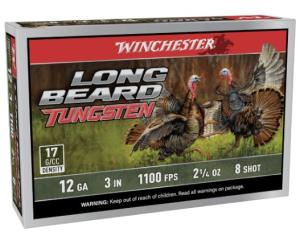 Winchester Ammo LBT1238 12 Gauge Long Beard 12Ga 3" 2-1/4 oz TS17 #8 5/Bx 