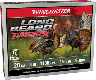 WINCHESTER AMMO 20Ga 3" #9 Long Beard TS17 1-9/16oz 5rd 