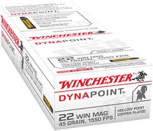 Winchester Dynapoint .22MAG 45GR Copper-Plated HP 50rds USA22M