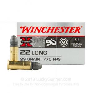 Winchester Super X Ammo .22 LR 29gr CB Match 50 Round Box X22LRCBMA X22LRCBMA