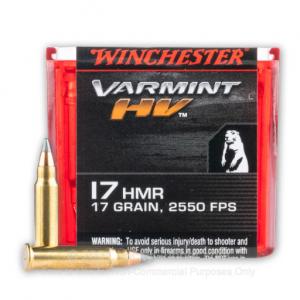 17 Hornady Magnum Rimfire (HMR) - 17 Grain V-MAX - Winchester Varmint - 1000 Rounds S17HMR1