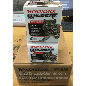 22 LR - 40 Grain CPHP - Winchester Wildcat - 5000 Rounds WW22LRB