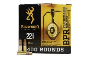 BROWNING AMMUNITION 22LR 36 gr Copper Plated HP 400/Box 020892104303