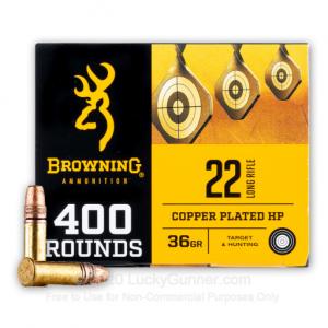 22 LR - 36 Grain CPHP - Browning - 1600 Rounds 020892104334