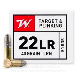 22 LR - 40 Grain LRN - Winchester USA - 5000 Rounds 020892104877