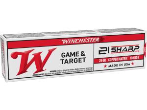Winchester Game &amp; Target 21 Sharp 25 Gr Copper Matrix (Case) 