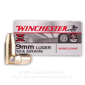 9mm - 124 gr BEB - Winclean - 500 Rounds 020892212997