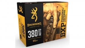 Browning BXP Personal Defense .380 ACP 95GR JHP 20Rds 020892222496