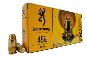 BROWNING AMMUNITION 45 ACP 185 Gr FMJ Training and Practice 50/Box B191800452