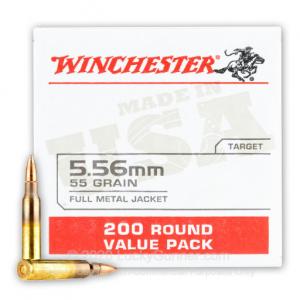5.56x45 - 55 Grain FMJ - Winchester USA - 800 Rounds 020892224438