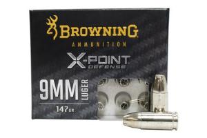 BROWNING AMMUNITION 9mm 147 gr X-Point Defense 20/Box B191700092