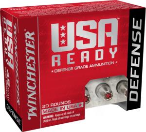 Winchester USA Ready .45 ACP 200 Grain Hex-Vent HP Pistol Ammo, 20 Round, RED45HP RED45HP