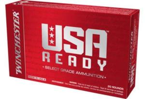 Winchester USA Ready 6.5 Creedmoor 140 Grain Full Metal Jacket Centerfire Rifle Ammunition, 20 Rounds, RED65140 RED65140