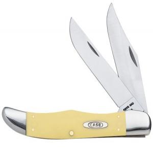Item No 3523 WR Case And Sons Cutlery Yellow Synthetic CV Folding Hunter