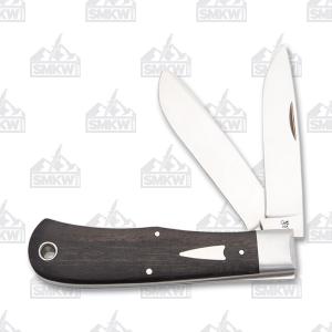 Case Tony Bose Smooth Ebony Wood Bullnose Trapper 021205103662