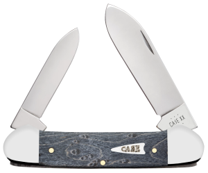 Case Gray Birdseye Maple Smooth Canoe Folding Knife 021205110141
