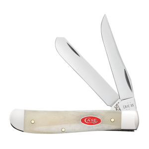 XX Natural Bone Mini Trapper Folding Knife CA14021 
