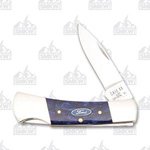 Case Ford Arctic Blue Kirinite Lockback 021205143255