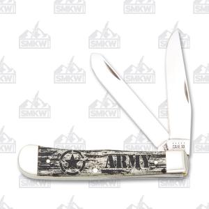 Case US Army Natural Bone Trapper 021205150321
