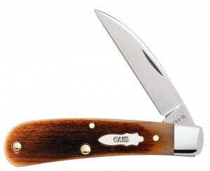 Case Sawcut Jigged Bearhead Amber Bone Sway Back 021205178943
