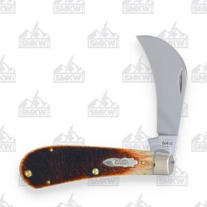Case Sawcut Jigged Bearhead Amber Bone Hawkbill Pruner 021205178967