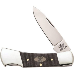 Case XX Knives 23353 Lockback Knife with Black Smooth Curly Maple Handle
