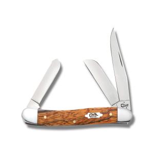 Case Medium Stockman with Zebra Wood Handles and Tru-Sharp Stainless Steel Blades Model 26258 021205262581