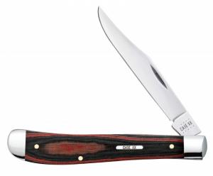 Case Black & Red Micarta Slimline Trapper 021205278575