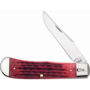Case XX Knives 37882 BackPocket Folding Pocket Knife with Deep Canyon Red Bone Handle