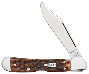 Case Brown Peachseed Jigged Bone Mini Copperlock 021205426556