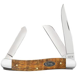 CASE KNIVES Yellow Curly Oak - Medium Stockman (7318 SS) 021205471228