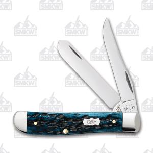 CASE KNIVES Mediterranean Blue Bone Peach Seed Mini Trap 6207 021205518527