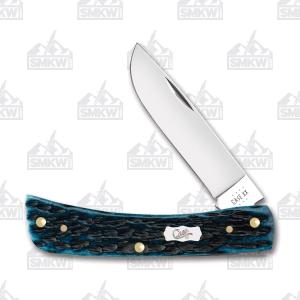 CASE KNIVES Pocket Worn Blue Bone Peach Seed Jig Sod Buster Jr 021205518541