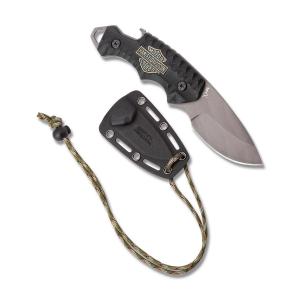Tec X FB-3 Neck Knife 6" with Black G-10 Handle and High Grade 440 Stainless Steel Full Tang Drop Point Blade Model 52207
