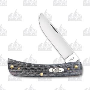 Case Gray Pocket Worn Jigged Bone CV Sod Buster Jr. 58412