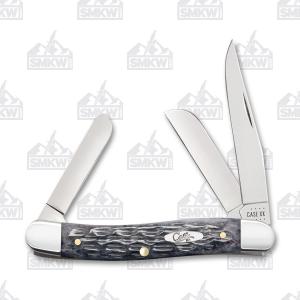 Case Gray Pocket Worn Jigged Bone CV Medium Stockman 021205584133