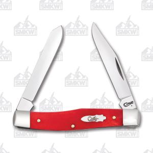 Case Smooth Dark Red Bone Mini Moose Tru-Sharp Surgical Steel Blades 021205605470