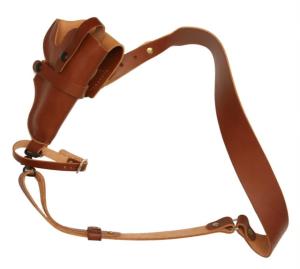 Hunter Company 2 in 1 Sportsman Bandoleer for Beretta 92F/Beretta 96/Beretta SB, Chestnut Tan, 068-400-80