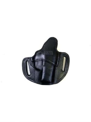 Hunter Company 2 Loop Pancake Style Holster, Small Frame, Smith&Wesson BodyGuard .38spl, Black, Black, 3654B