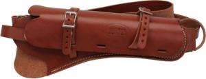 Hunter Company Scoped Handgun Holster with Harness, Double Action Revolvers with 7in - 8-1/2in barrels. 174007, Chestnut Tan, 068-200-5