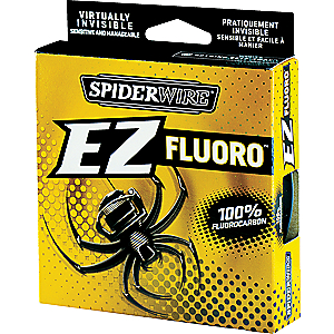 Spiderwire 1260821 EZ Fluorocarbon Line Spool 200 Yards, 0.015" Diameter, 15 lbs Break Strength, Clear
