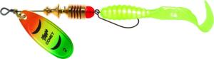 Mepps Comet Combo 1/6oz Firetiger Platium-Chartreuse, C2C FTP-10