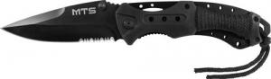 Mace MACE TACTICAL KNIFE SURVIVOR 4" SERRATE SPRING ASSIST BLACK 022188100082