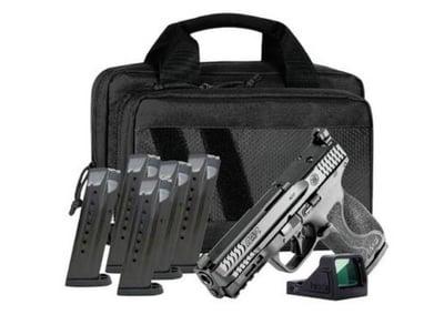 Smith & Wesson M&P9 4.22" Barrel 9mm 17rd Optic Ready Pistol w/ 6 Mags, RFX11 Optic & Savior Bag 14720