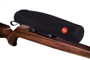 Leica Neopren Cover for Riflescopes, Pitch Black, Exta Large, 59018 022243590182