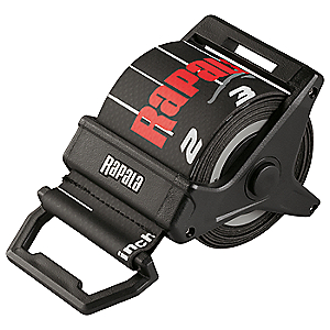 Rapala 60'' Retractable Ruler - Black/Red 022677296241