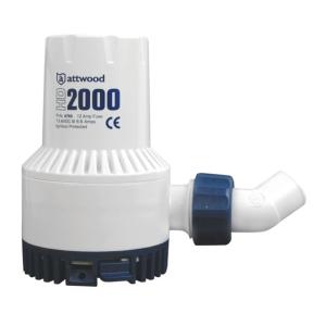 Attwood Marine Heavy-Duty Bilge Pump 2000 Series - 12V - 2000 GPH, 4760-4 022697476043